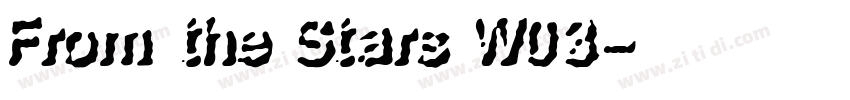 From the Stars W03字体转换